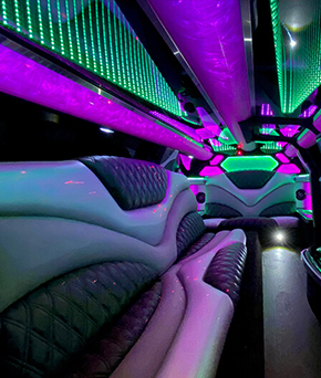 inside the party bus